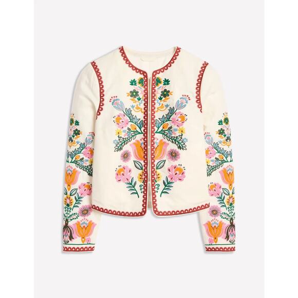 Embroidered Linen Jacket - Picture 3 of 5